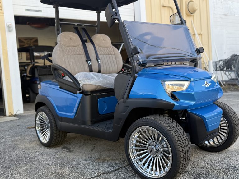 2026 Sapphire Blue Atlas Carts 2 Seater